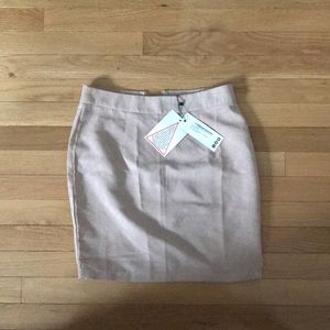 Suede skirt